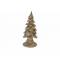 Kerstboom Snow Bruin 9x9xh23cm Langwerpi G Polyresin 