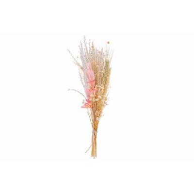 Boeket Dried Flowers Lichtroze H30cm  