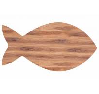 Plank Fish Wood Bruin 60x31,5xh1,5cm Hou T 