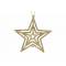 Hanger Star Glitter Goud 10xh10cm Kunsts Tof 