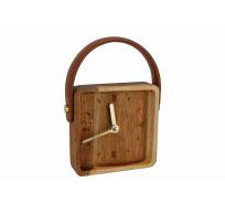 Klok Sleek Bruin 11x3,2xh11cm Vierkant H Out 