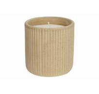 Potje Candle Fancy Creme 8x8xh8cm Cilind Risch Aardewerk 