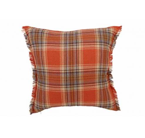 Coussin Squares Orange 43x43xh10cm Polye Ster  Cosy @ Home