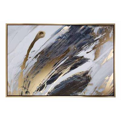 Canvas Modern Gold Zwart 63x4xh93cm Mdf   Cosy @ Home