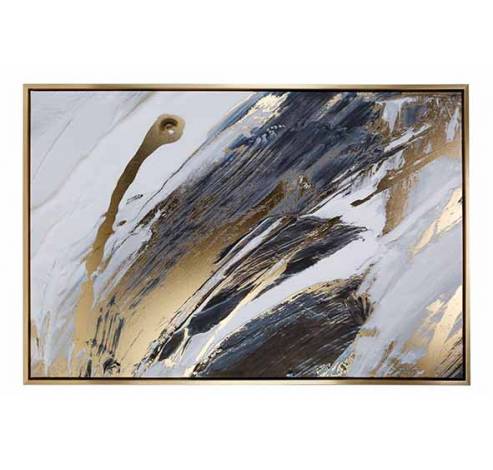 Canvas Modern Gold Zwart 63x4xh93cm Mdf   Cosy @ Home