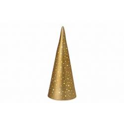 Cosy @ Home Lamp Led Cone Goud D8xh20cm Glas Excl 3 Aa Batt 
