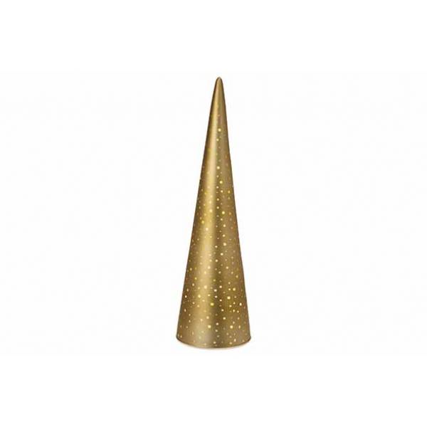 Lamp Led Cone Goud D8xh30cm Glas  