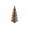 Kerstboom Louis Bruin 16,5x16,5xh38,5cm Langwerpig Polyresin 