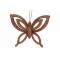 Hanger Butterfly Glitter Koper 10x2,5xh8 ,5cm Kunststof 