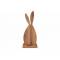 Paashaas Wood Bruin 10x5,5xh26,5cm Hout  