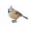 Vogel Finch Multi-kleur 10,5x5xh9cm Lang Werpig Polyresin 