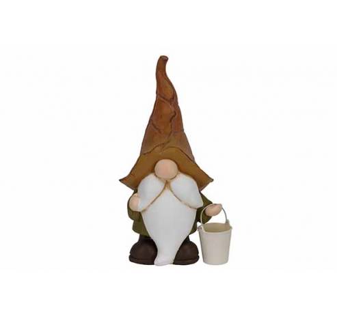 Gnome Bicolor Brun 11,5x10,5xh24cm Allon Ge Polyresine  Cosy @ Home