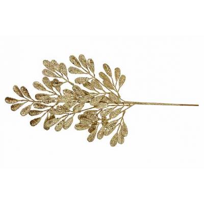 Branche Leaves Glitter Dore 26x2xh60cm P Lastic  Cosy @ Home