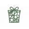 Hanger Gift Glitter Groen 8xh10cm Kunsts Tof 