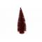 Kerstboom Glitter Bordeaux 10x10xh26cm K Unststof 