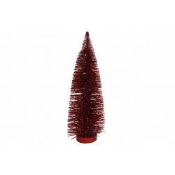 Kerstboom Glitter Bordeaux 12x12xh31cm K Unststof 