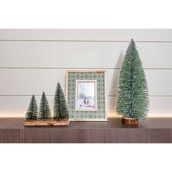 Kerstboom Snow Brush Groen 14x14xh40cm L Angwerpig Kunststof 