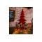 Kerstboom Paillettes Rood 25x12xh43cm Fl Uweel 