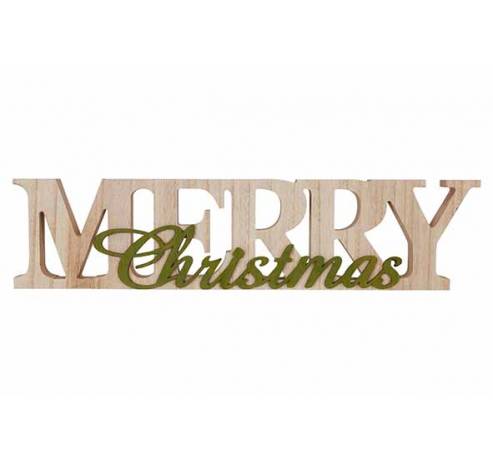 Deco Lettres Merry Christmas Naturel 42x 2,3xh10cm Allonge Bois  Cosy @ Home