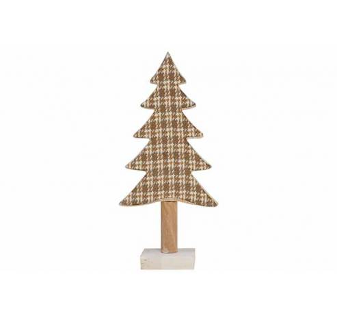 Kerstboom Bruin 11,5x5xh24,5cm Hout   Cosy @ Home