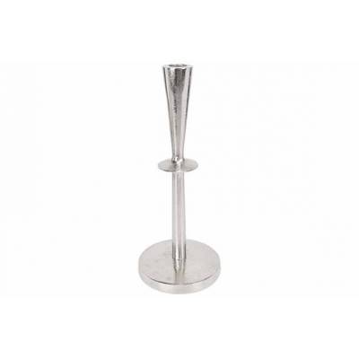Kandelaar Slim Zilver 11,5x11,5xh33cm Al Uminium  Cosy @ Home