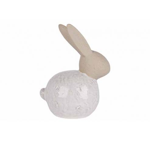 Lapin Rough Sand Head Blanc 10x8xh15cm A Utre Porcelaine  Cosy @ Home