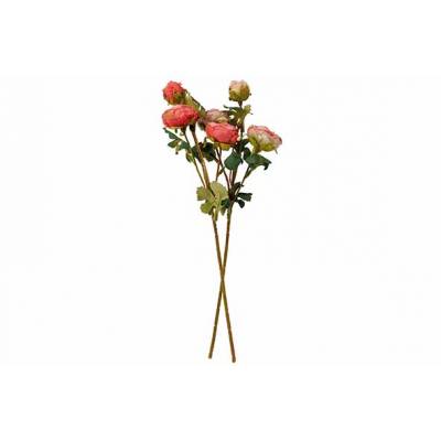 Boeket Ranunculus 2ass Roze 14x14xh50cm Kunststof 