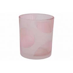 Cosy @ Home Bougeoir Summer Rose 9x9xh10cm Verre  