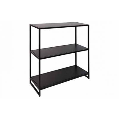 Rack 3 Shelfs Noir 29x80xh77,5cm Metal Knock Down  Cosy @ Home