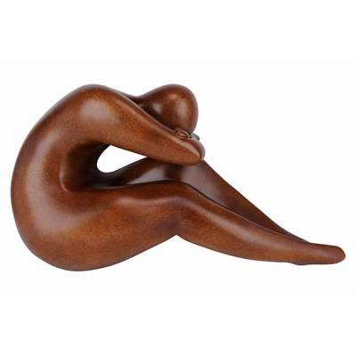 Sculptuur Human  Bruin 57x22,9xh30,4cm A Ndere Polyresin  Cosy @ Home