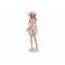 Dame Summer Dress Roze 5,5x5xh21,5cm Lan Gwerpig Polyresin 