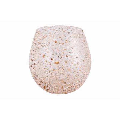 Theelichthouder Bubbly Transparant 10x10 Xh10cm Rond Glas  Cosy @ Home