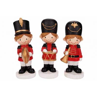 Notenkraker 3ass Rood Wit 8x6xh16cm Poly Resin  Cosy @ Home