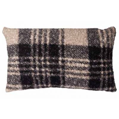 Coussin Squares Noir 50x10xh25cm Textile   Cosy @ Home