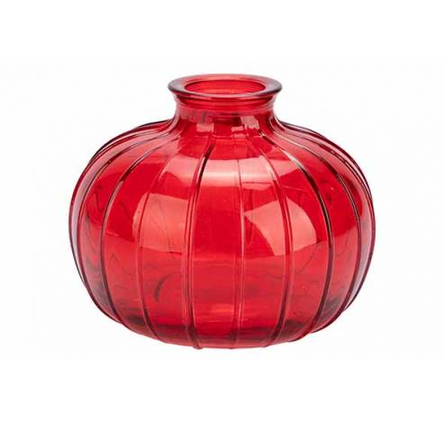 Vase Rouge 11x11xh9cm Sphere Verre   Cosy @ Home