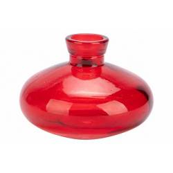 Cosy @ Home Vase Pebble Rouge 9x9xh6cm Rond Verre  