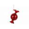 Hanger Candy Rood 5x5xh9cm Glas  