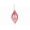 Hanger Swirl Drop Roze 6x6xh14cm Glas  