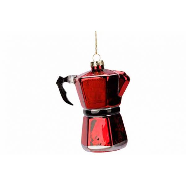 Hanger Coffee Pot Rood 9x6xh11cm Glas  