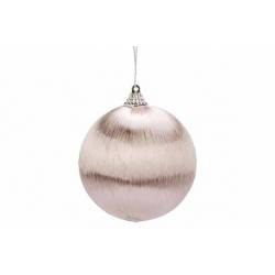 Cosy @ Home Kerstbal Hairs Champagne D8cm Foam  
