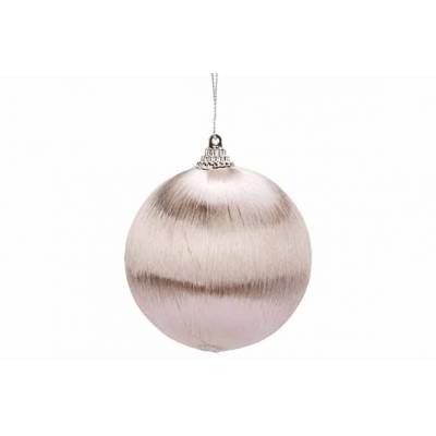 Kerstbal Hairs Champagne D8cm Foam   Cosy @ Home