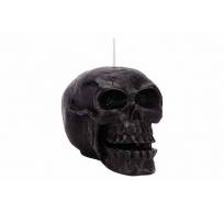 Kaars Skull Zwart 12x7xh8cm  