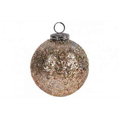 Kerstbal Shards Goud D10cm Glas   Cosy @ Home