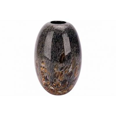 Vase Noir 17x17xh25cm Autre Verre   Cosy @ Home