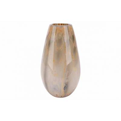 Vase Oyster Gris Clair 17x17xh29cm Verre  