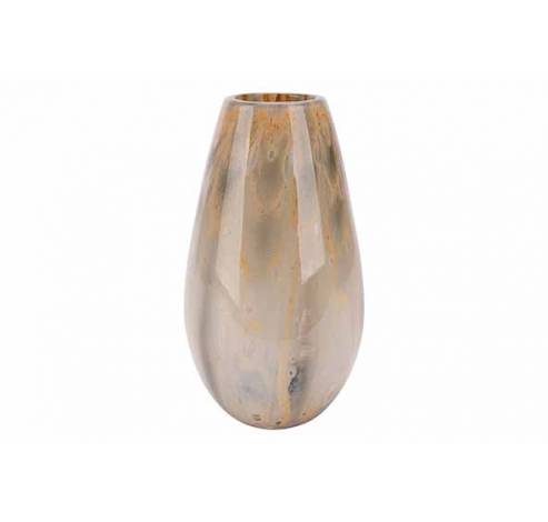 Vase Oyster Gris Clair 17x17xh29cm Verre   Cosy @ Home