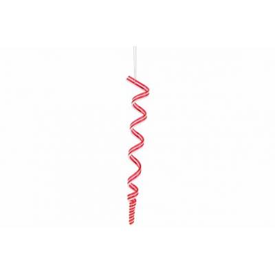 Hanger Candy Rood Wit 4x2xh23cm Kunststo F  Cosy @ Home