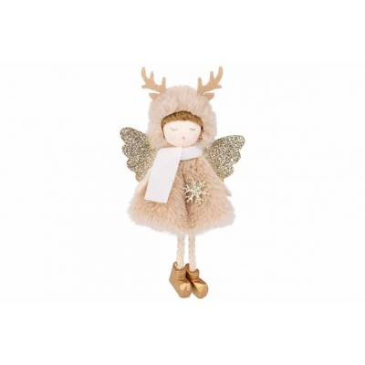 Hanger Angel Girl Beige 9x3xh15cm Polyes Ter  Cosy @ Home
