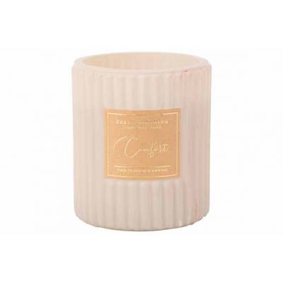 Bougie Parfum Relax And Unwind Creme 8x8 Xh9cm Verre  Cosy @ Home