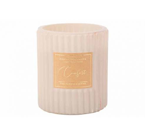 Bougie Parfum Relax And Unwind Creme 8x8 Xh9cm Verre  Cosy @ Home
